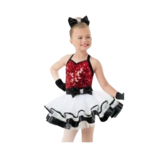 Girls dance tutu / flower girl dress Christmas dress kids XS - Picture 5 of 6